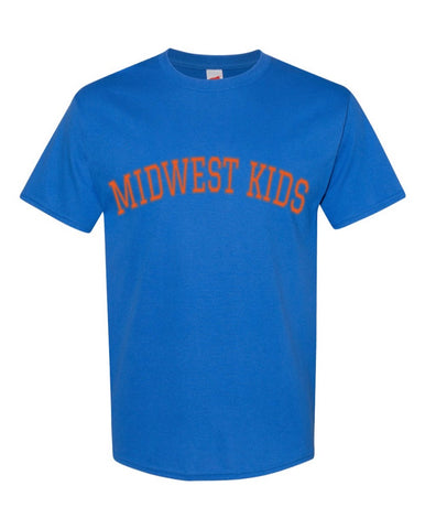 Midwest Kids Tee (Blue/Orange)
