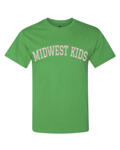 Midwest Kids Tee (Green/Pink)