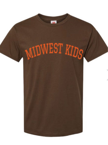 Midwest Kids Tee (Brown/Orange)
