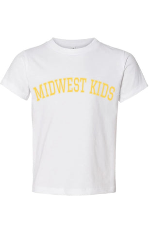 Midwest Kids Tee (WHT/Yellow)