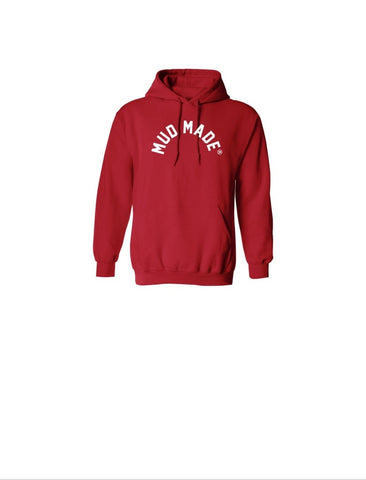 Mud Made Hoodie SZN (Red with WHT)
