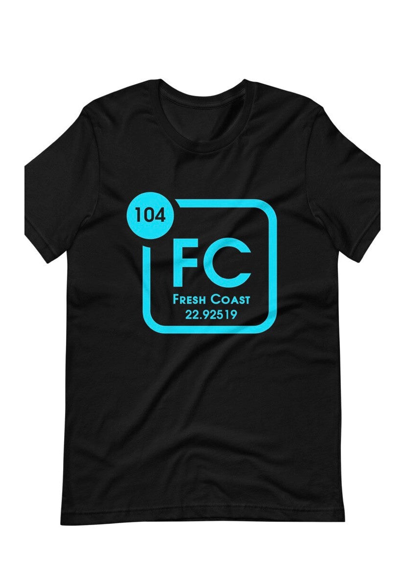 Fresh Coast Tee (Black with blue)