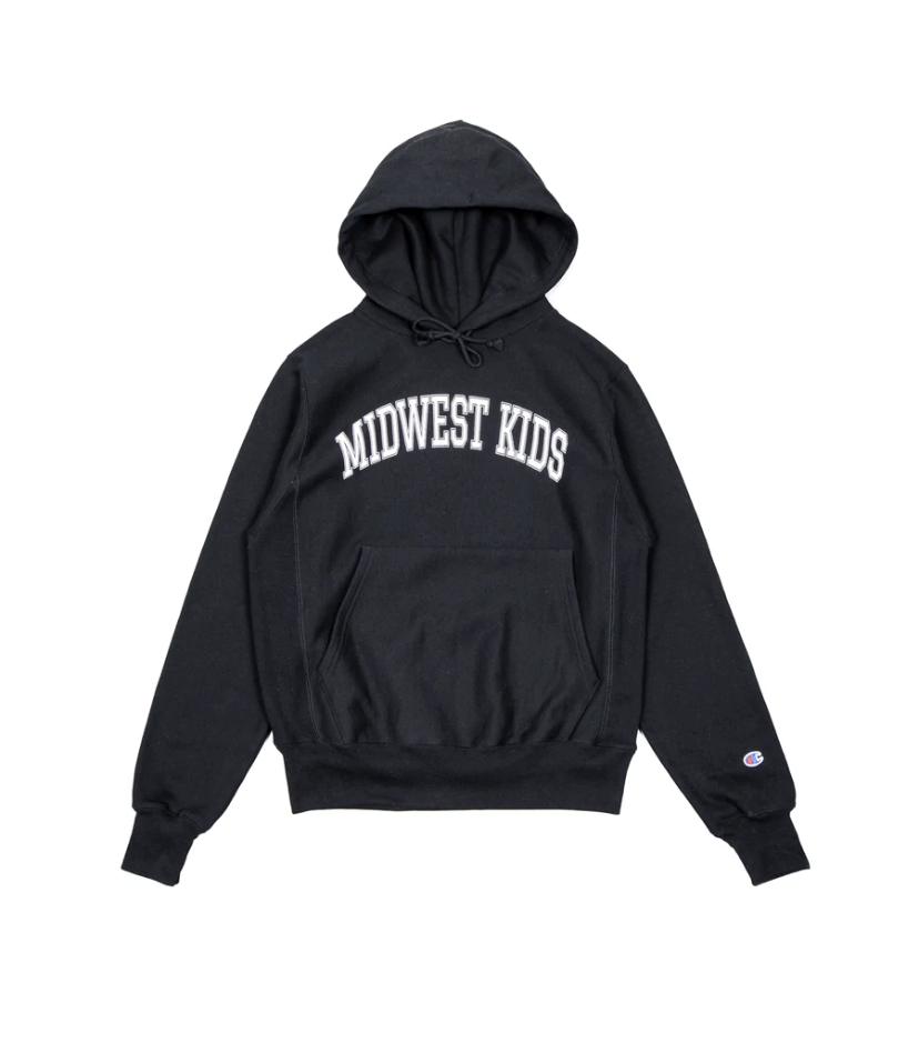 Midwest Kids OG Hoodie SZN (Black with white) – Strictly Midwest