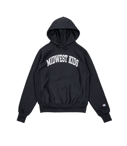 Midwest Kids OG Hoodie SZN (Black with white)