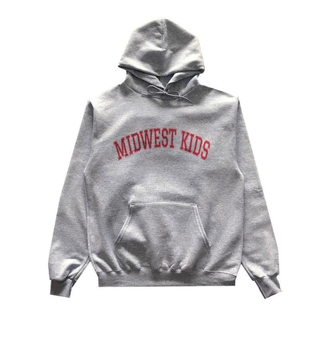 Midwest Kids OG Hoodie SZN (Grey with red)